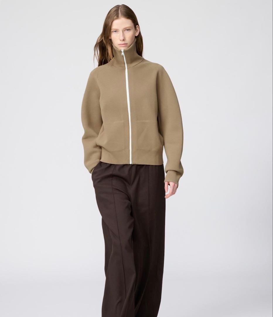 ミラノリブフルジップカーディガン　UNIQLO:C