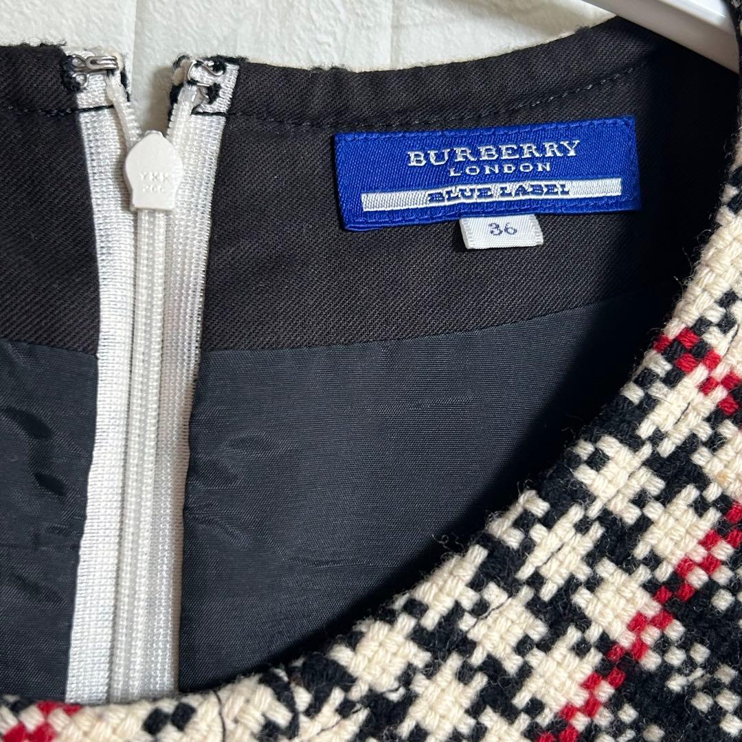 バーバリー BURBERRY Y2K チェック柄ワンピース 36 平成 00s