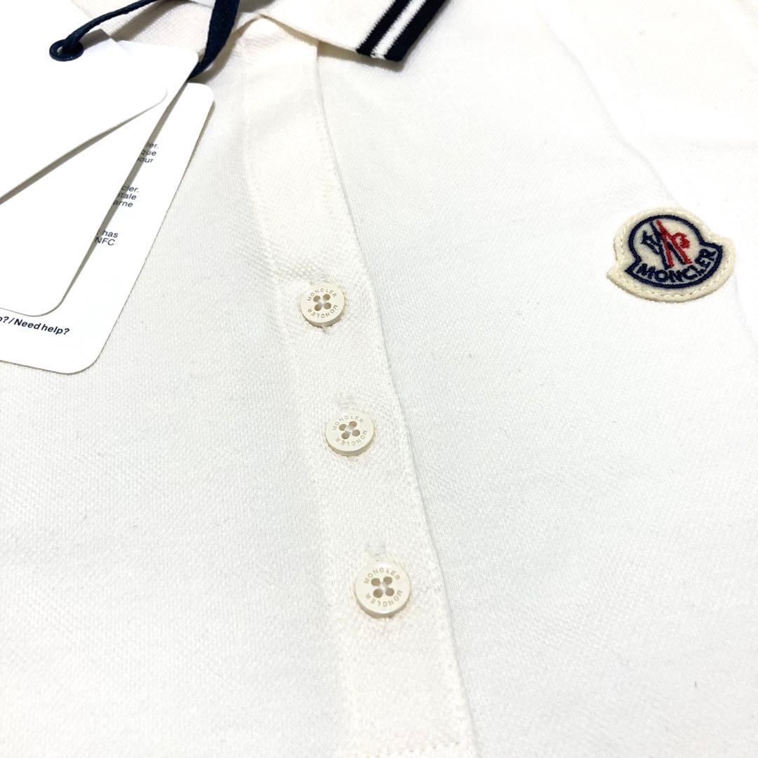 新品未使用 MONCLER モンクレール ロゴワッペン ポロシャツ ホワイト 白
