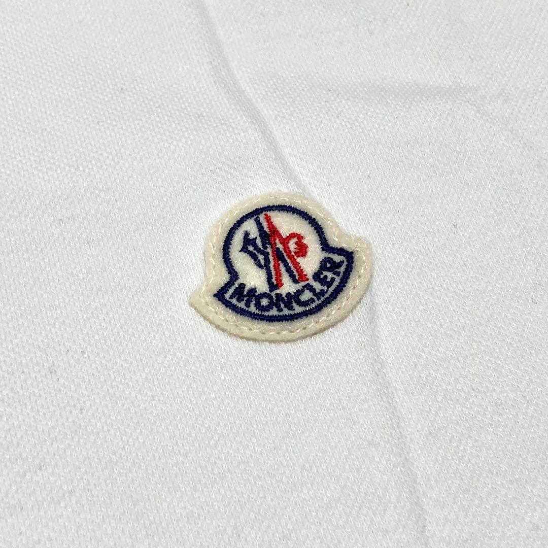 新品未使用 MONCLER モンクレール ロゴワッペン ポロシャツ ホワイト 白