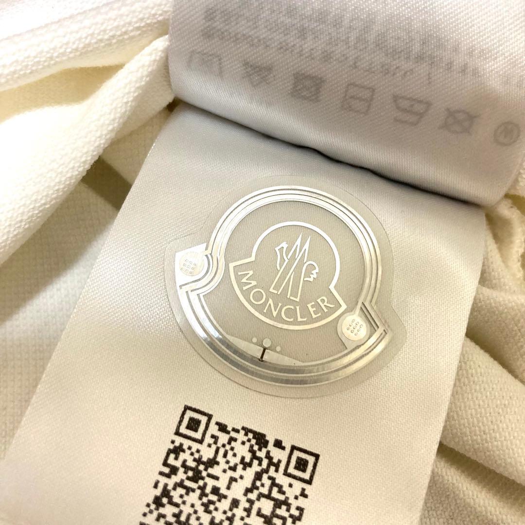 新品未使用 MONCLER モンクレール ロゴワッペン ポロシャツ ホワイト 白