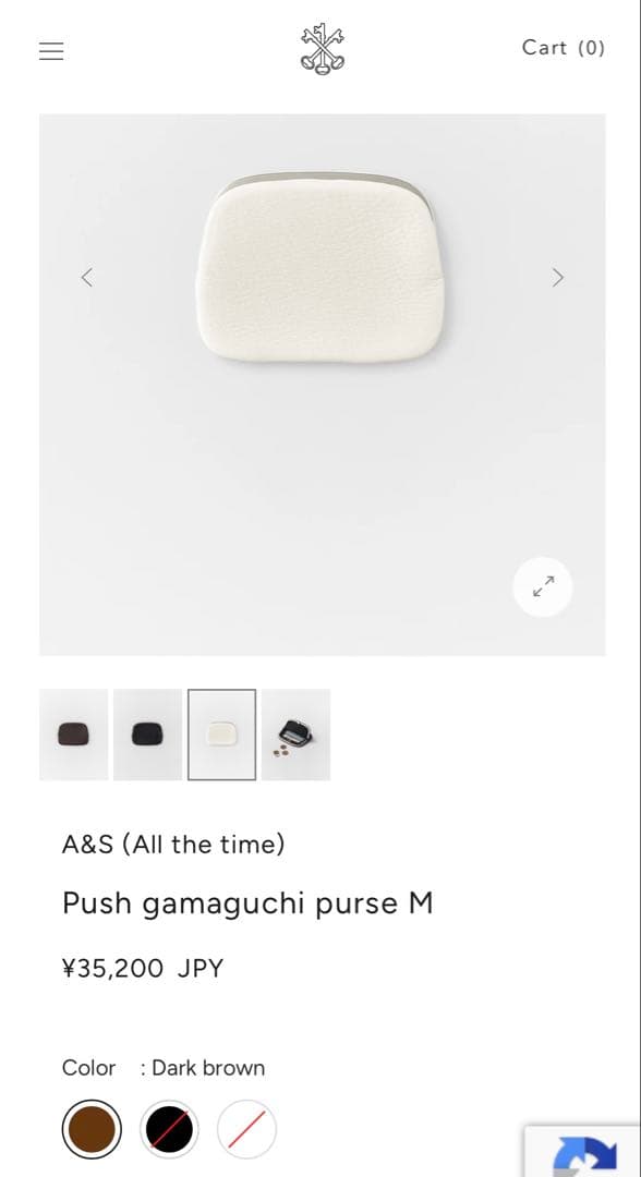 小物 Arts&science Push gamaguchi purse M