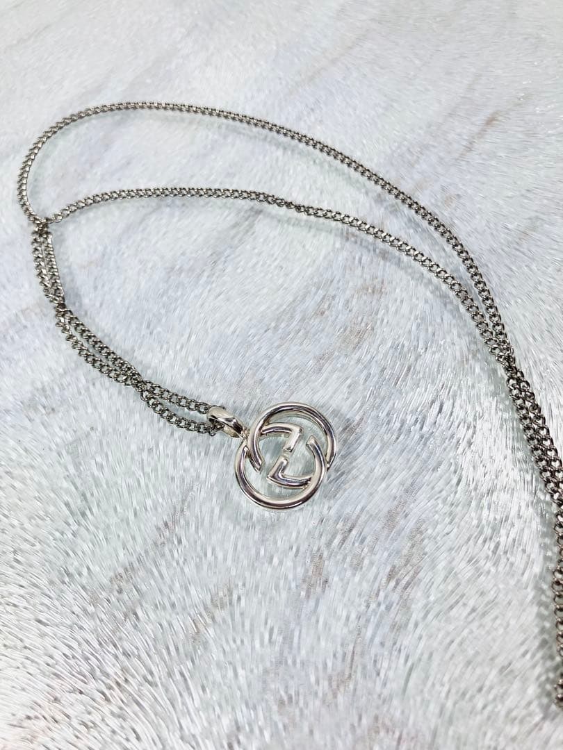 【箱つき！】GUCCI ネックレス トップ925＋社外チェーン 男女兼用