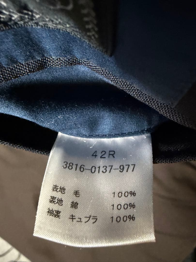 BEAMS PLUS iji製 ネイビーブレザー ビームスプラス