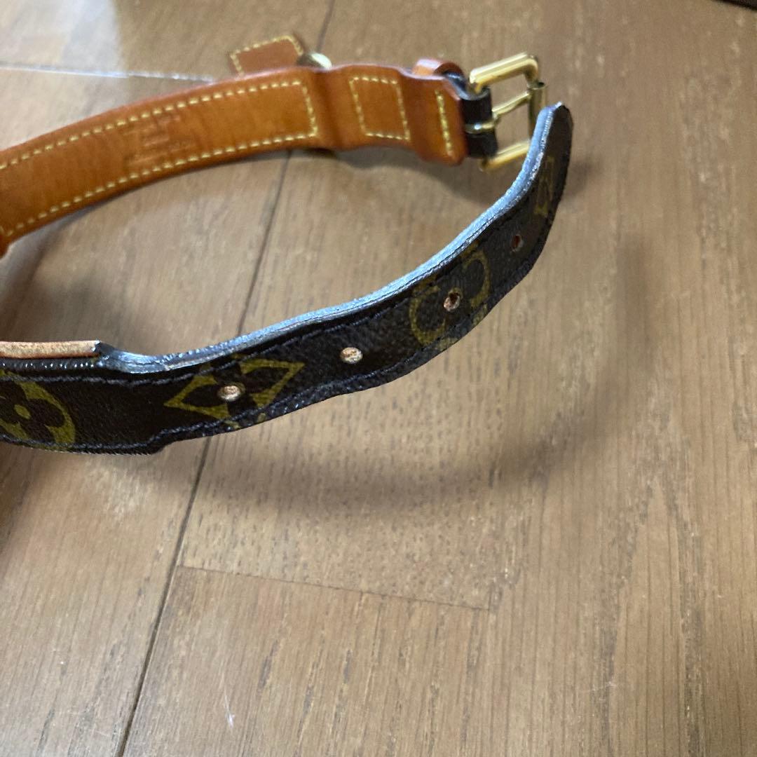 LOUIS VUITTONモノグラム 犬 首輪 2個セット箱有※におい有ります