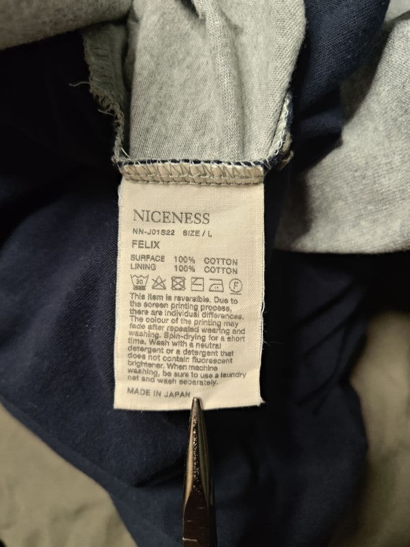 NICENESS FELIX グレー 紺