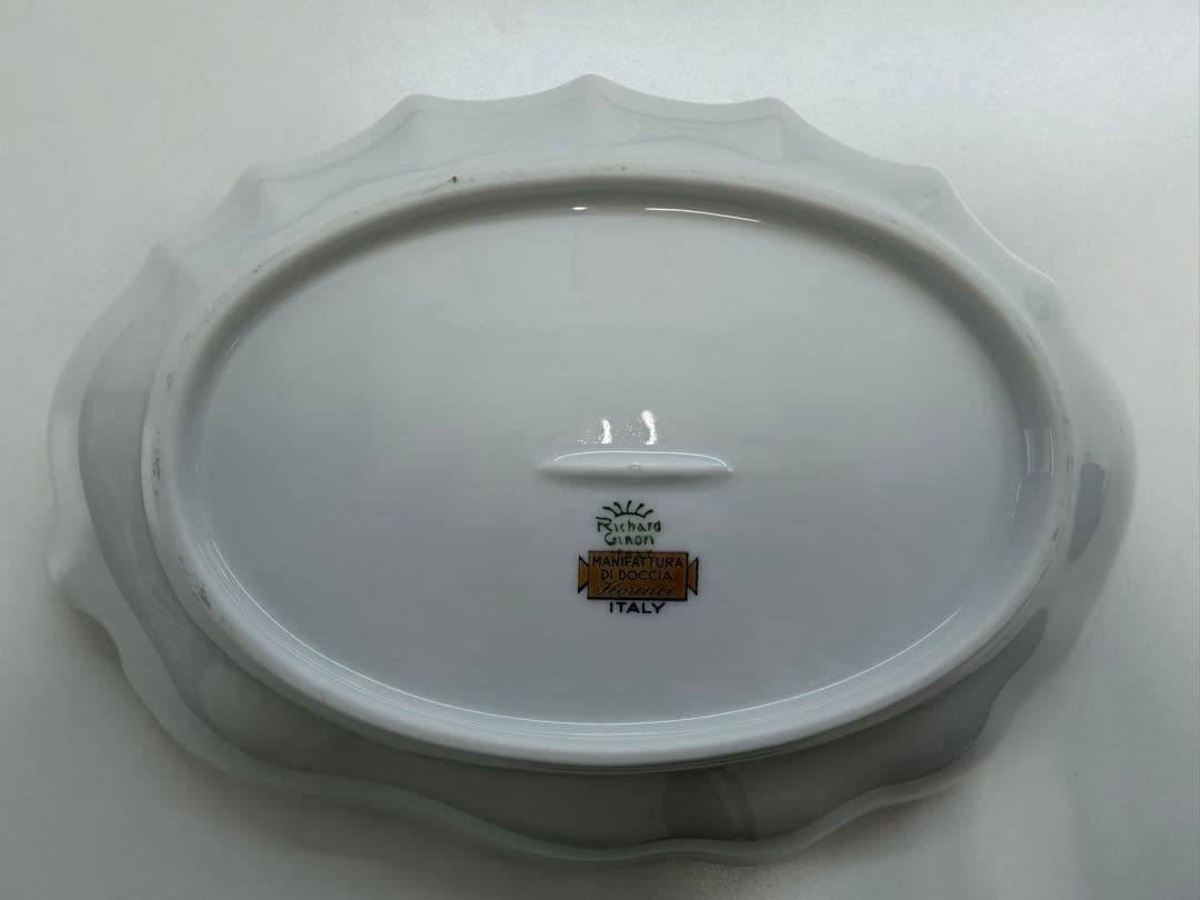 リチャードジノリ プレート 花柄 陶器 イタリア製 未使用
