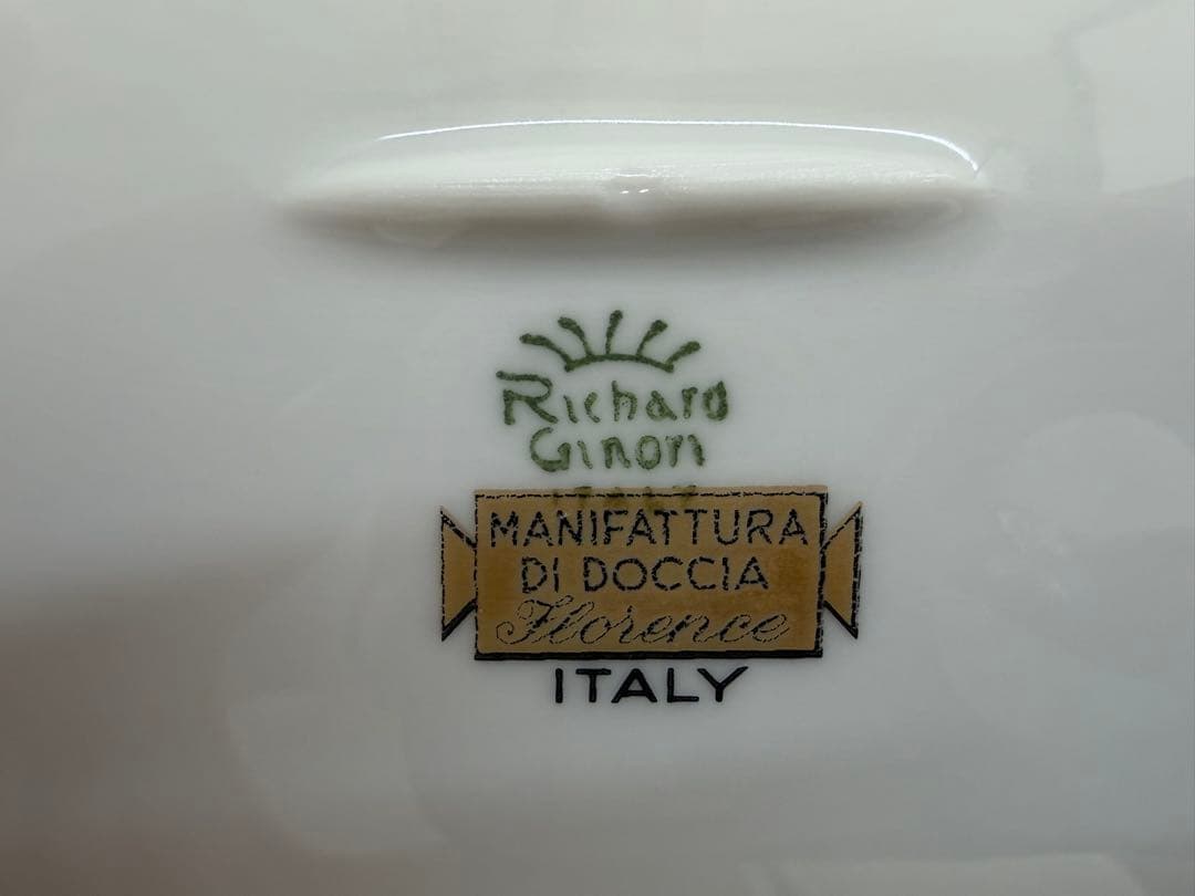 リチャードジノリ プレート 花柄 陶器 イタリア製 未使用