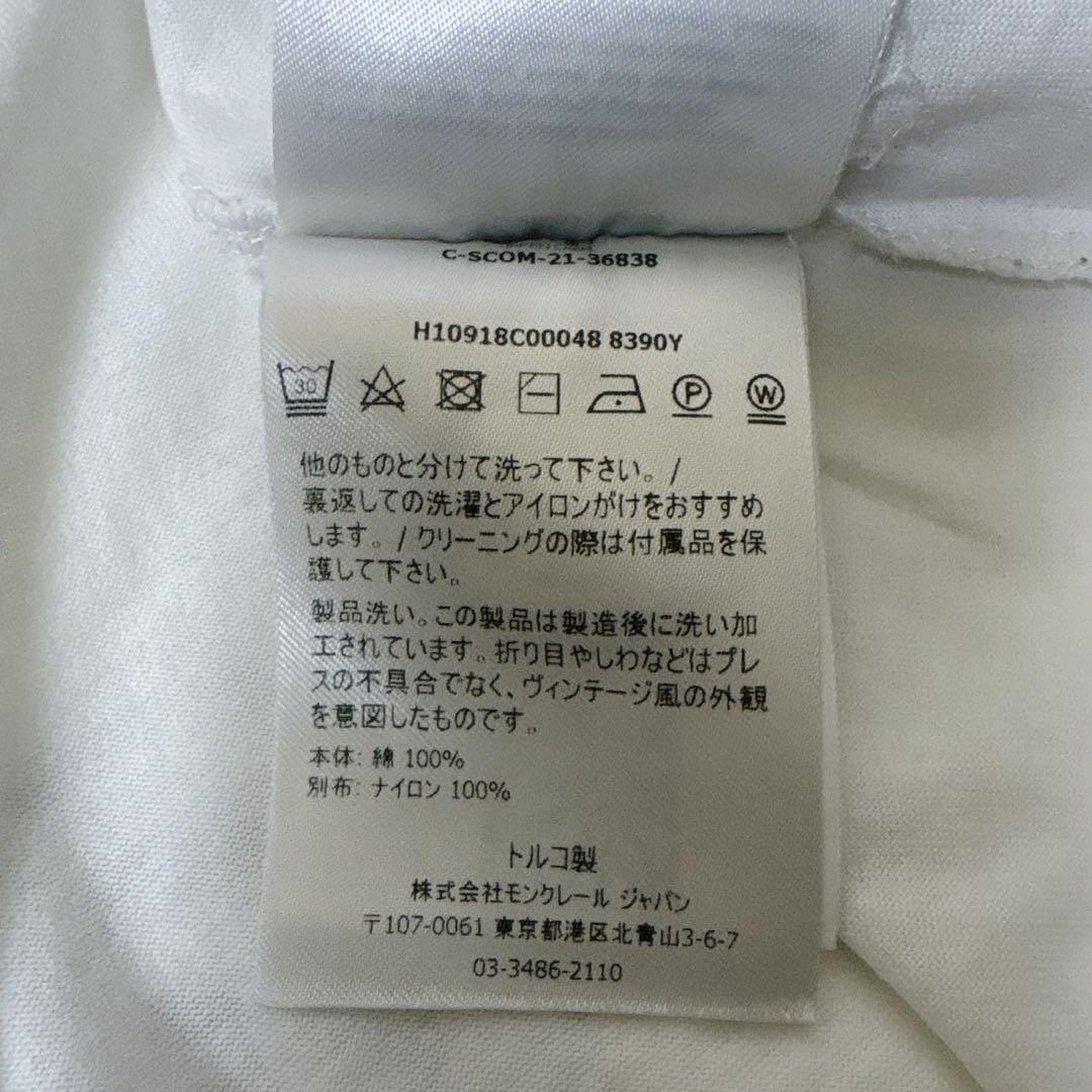【大人気デザイン/XL】モンクレール　ナイロンポケット　異素材切り替え　tシャツ