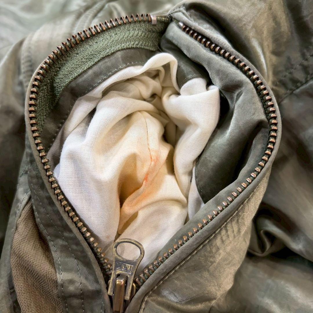 90s【archive】military jacket/Y2K/短丈/光沢/A2