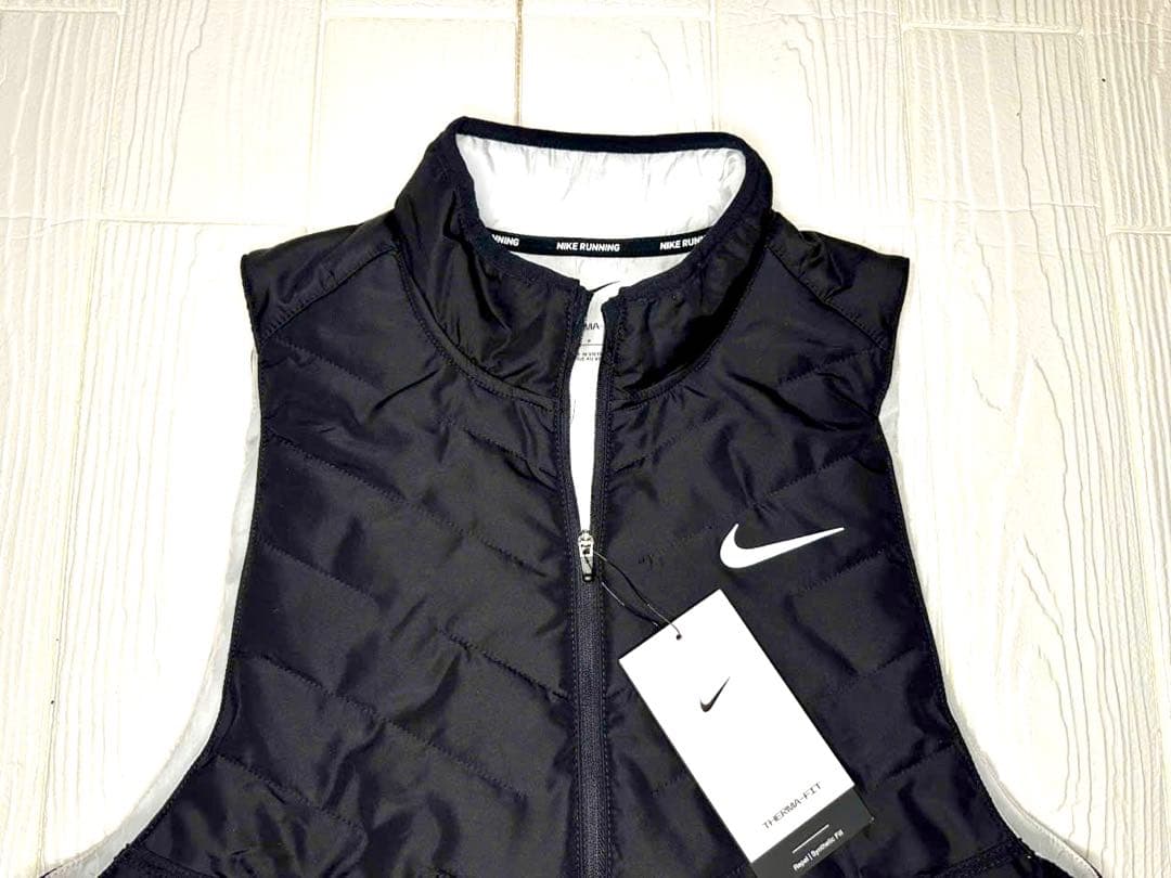 XL 新品　ナイキ　ランニングベスト　メンズ　ブラック　Therma-FIT
