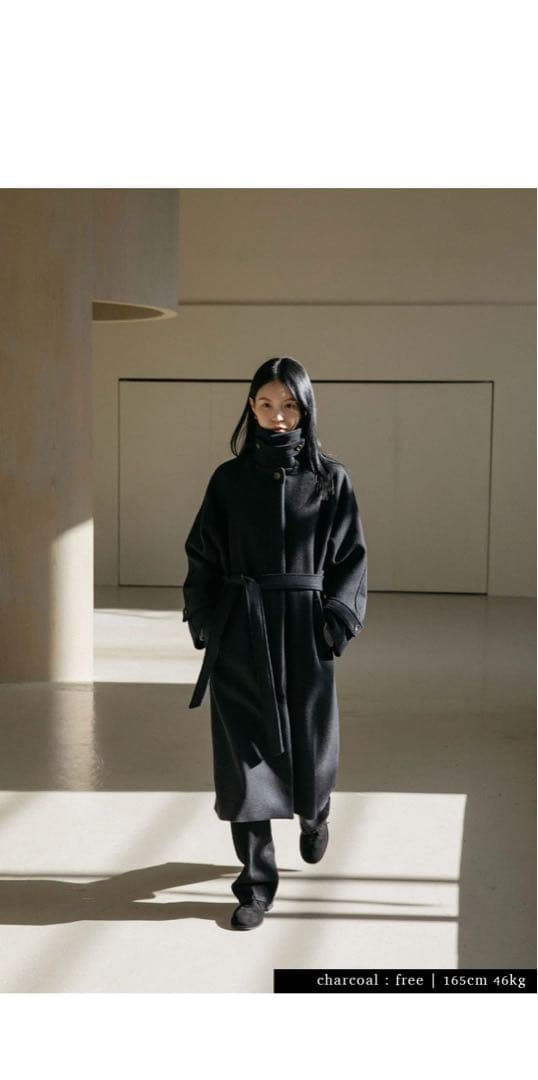 OHOTORO　Dublin Coat　ダブリンコート　肉厚　ロング　ブラック