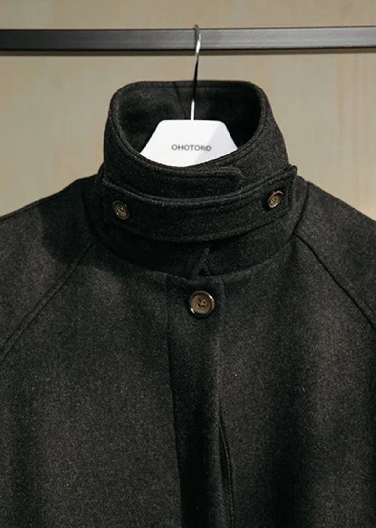 OHOTORO　Dublin Coat　ダブリンコート　肉厚　ロング　ブラック