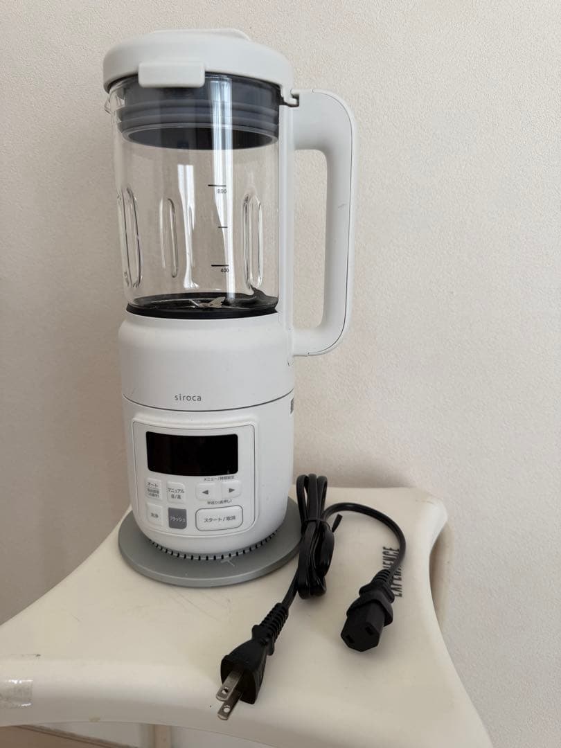 美品siroca シロカ ヒーター機能付きブレンダー SM-S151 レシピ本付