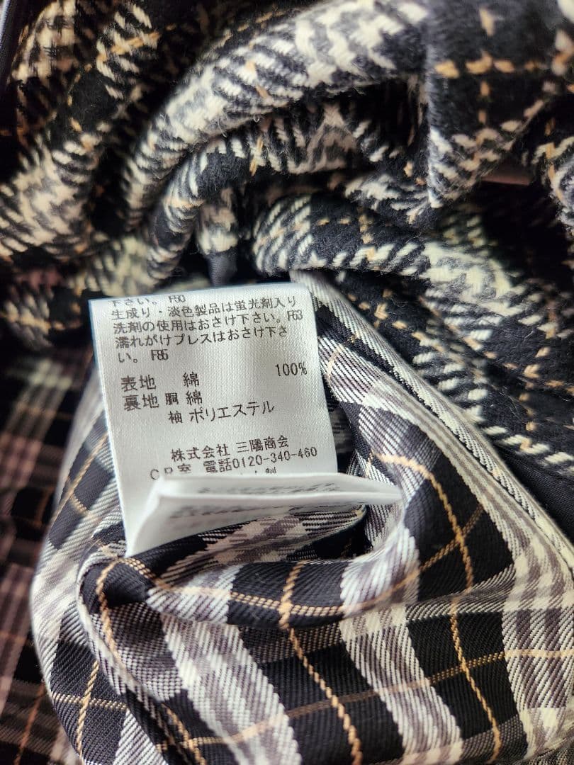 BURBERRY BLUE LABELブラック40撥水トレンチコート極美品