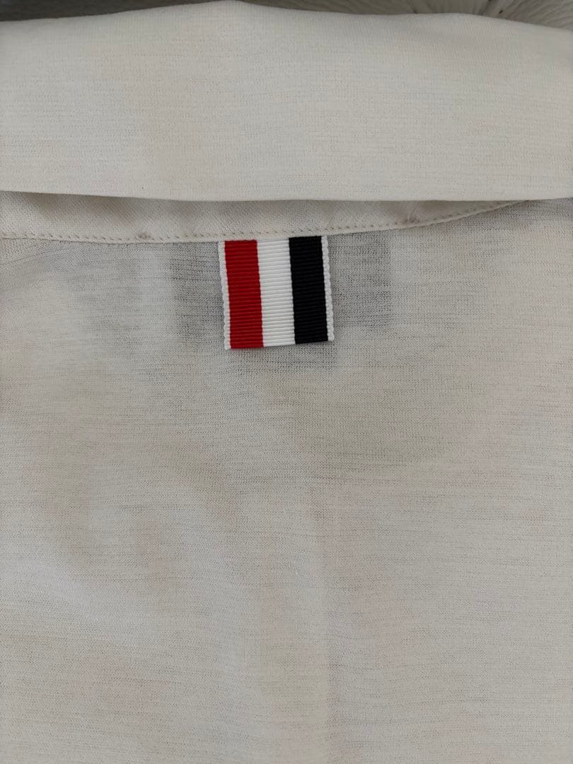 THOM BROWNE トムブラウン半袖ポロシャツ　白　新品