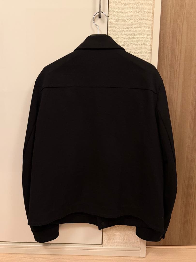 COS JERSEY-TWILL SHIRT JACKET ブラック XL
