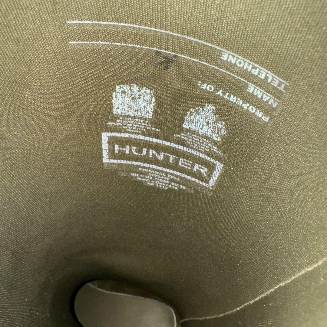 HUNTER ハンター　カーキ　UK6 　24〜24.5