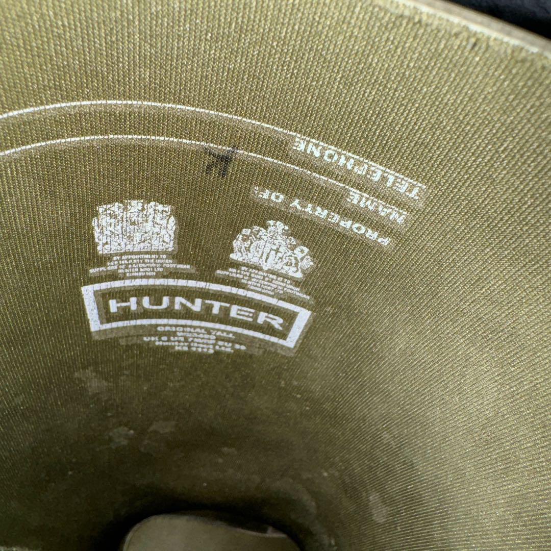 HUNTER ハンター　カーキ　UK6 　24〜24.5