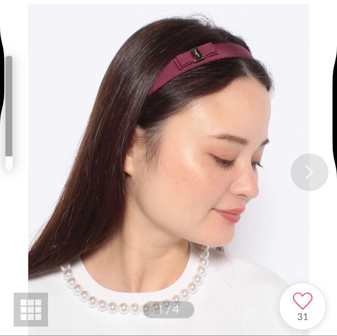 フェラガモ カチューシャ　リボン　ヘアアクセサリー