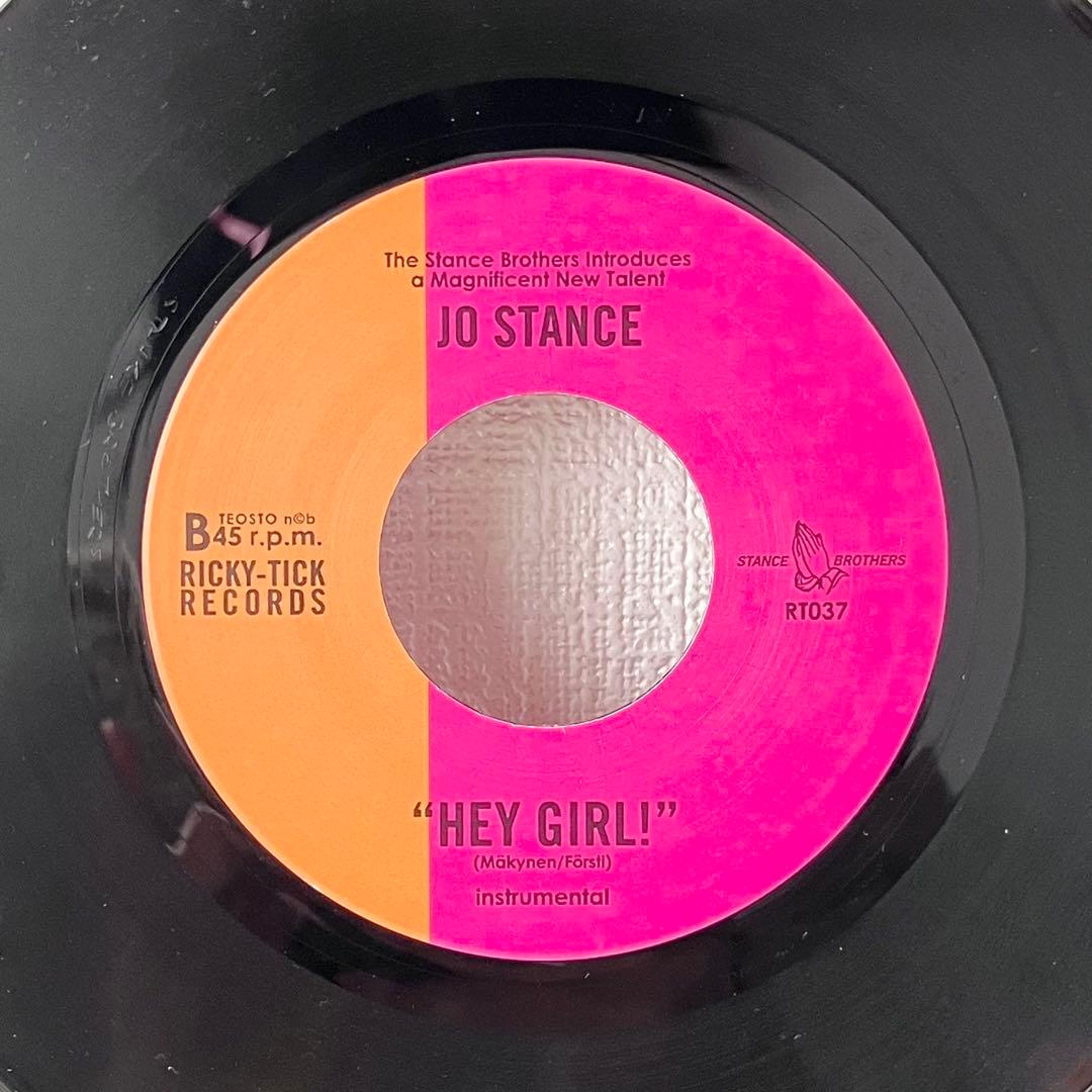 Jo Stance / Hey Girl! 7インチ