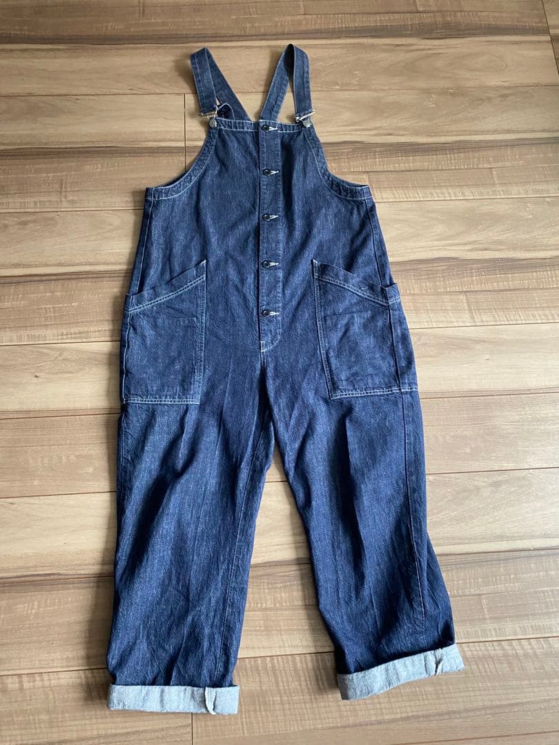 ハーベスティ　オーバーオール　デニムサロペット 　サイズ1 HERVESTY