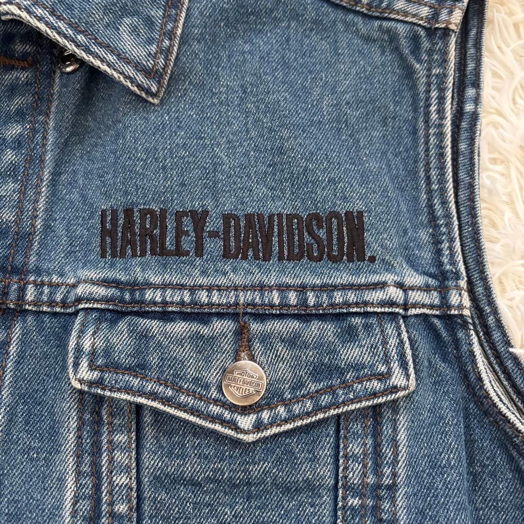 HARLEY DAVIDSON ハーレーダビッドソン デニムベスト イーグルロゴ
