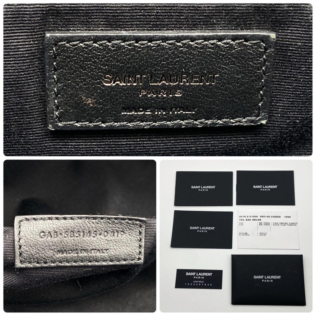 極美品✨ 現行　SAINT LAURENT PARIS レザー　ボストン2way