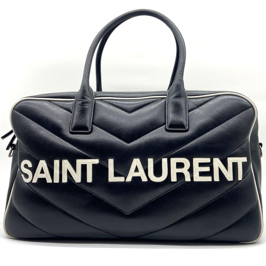 極美品✨ 現行　SAINT LAURENT PARIS レザー　ボストン2way