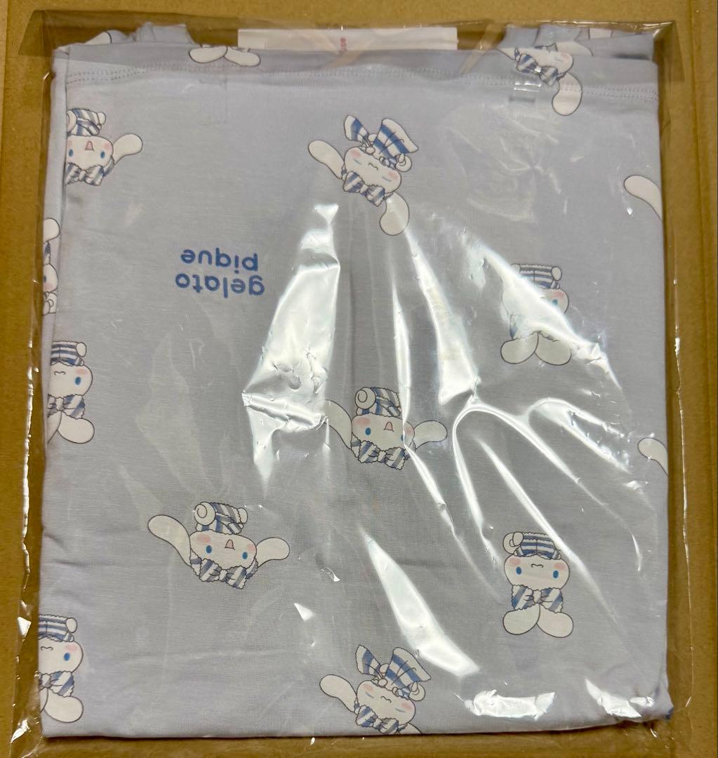 【匿名配送】 サンリオ ジェラピケ 総柄 ロングTシャツ シナモロール