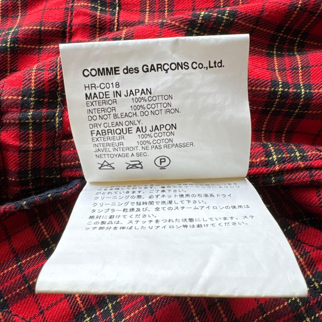 ✨美品✨コムデギャルソン　モッズコート　ダークネイビー　タータンチェック