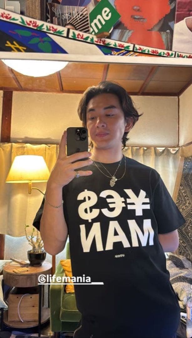 lifemania ¥€$ MAN ロゴ TシャツKohjiya着用sojiro