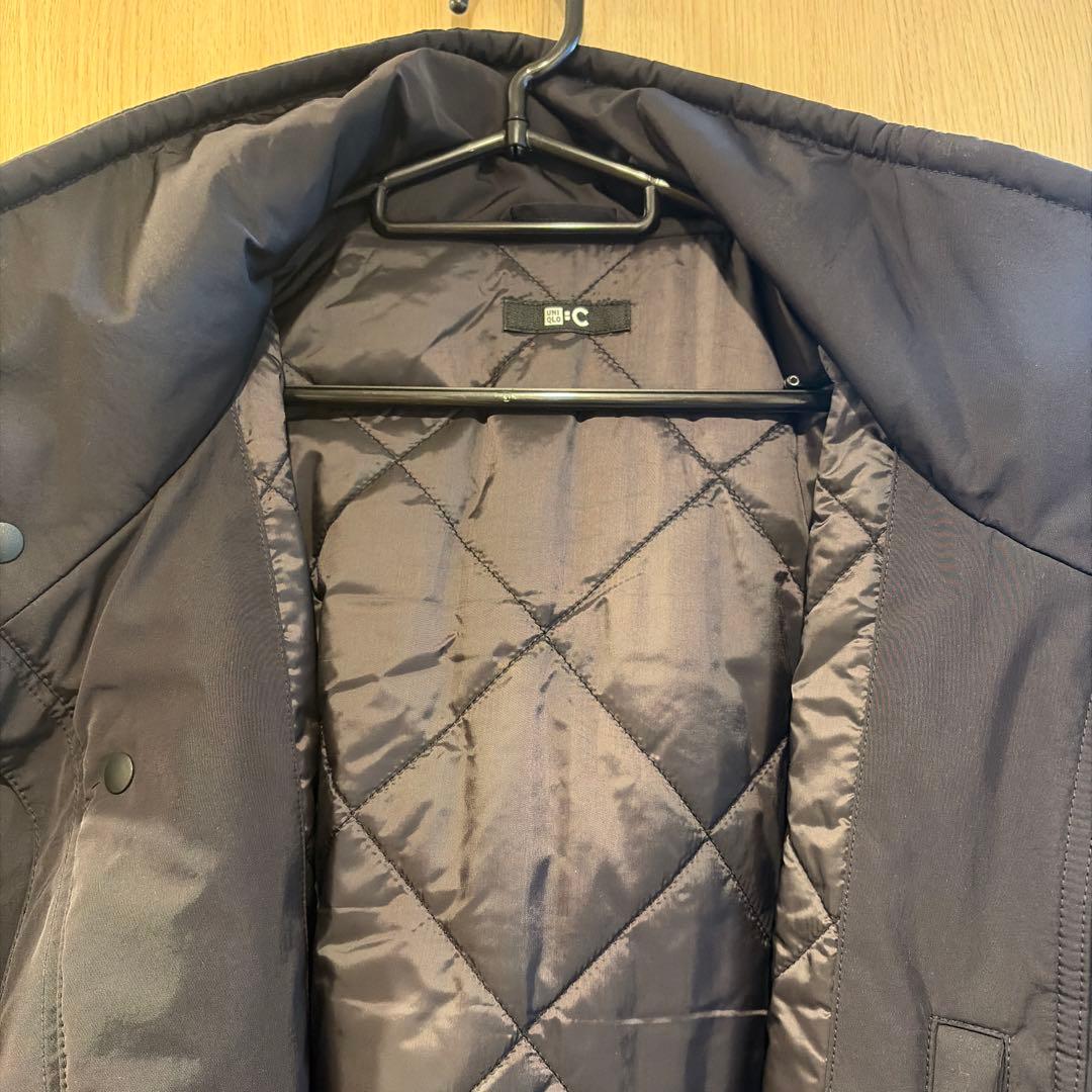 【新品】UNIQLO ユニクロC フーデッドコート　ブラック
