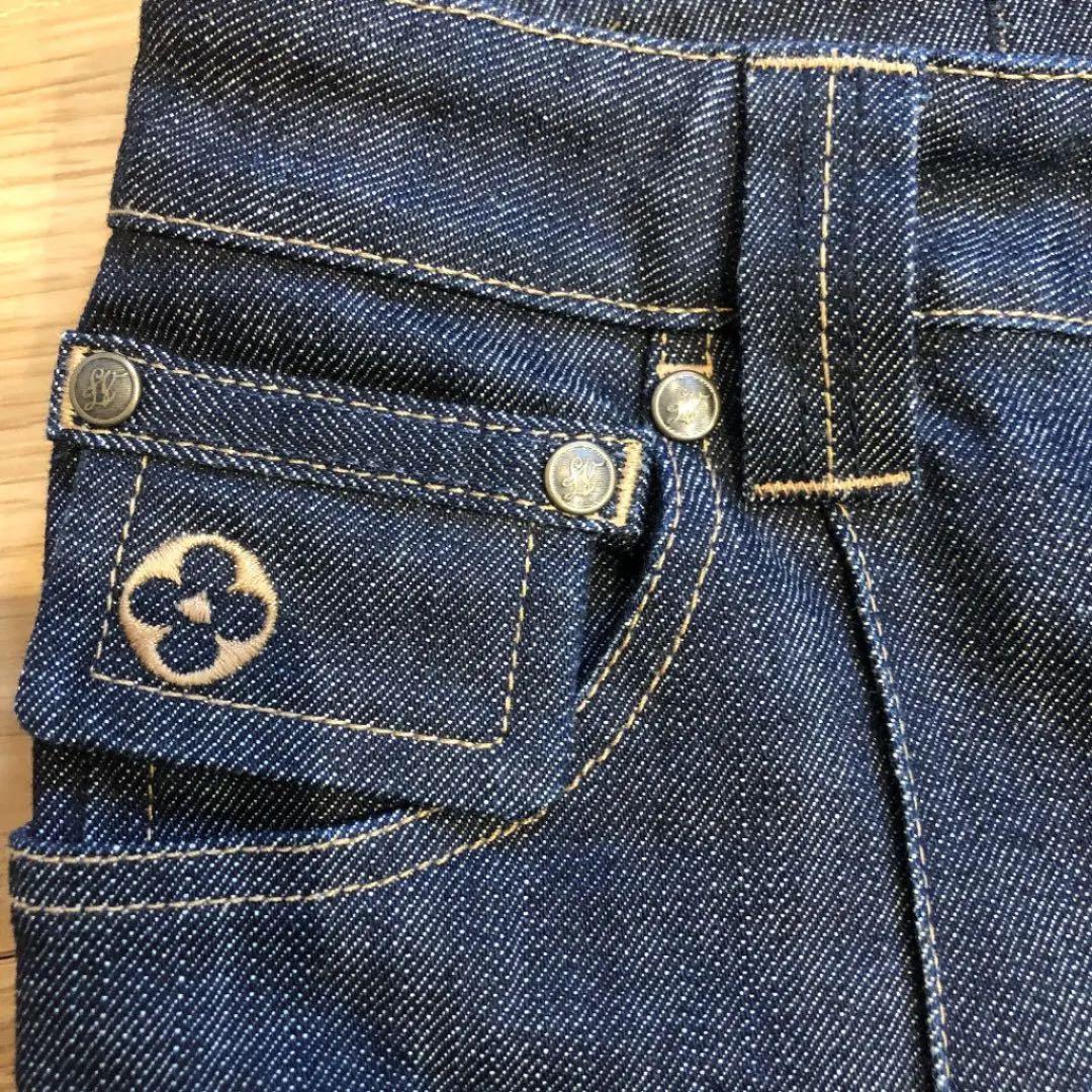 ルイヴィトン 美品 クロップドデニム