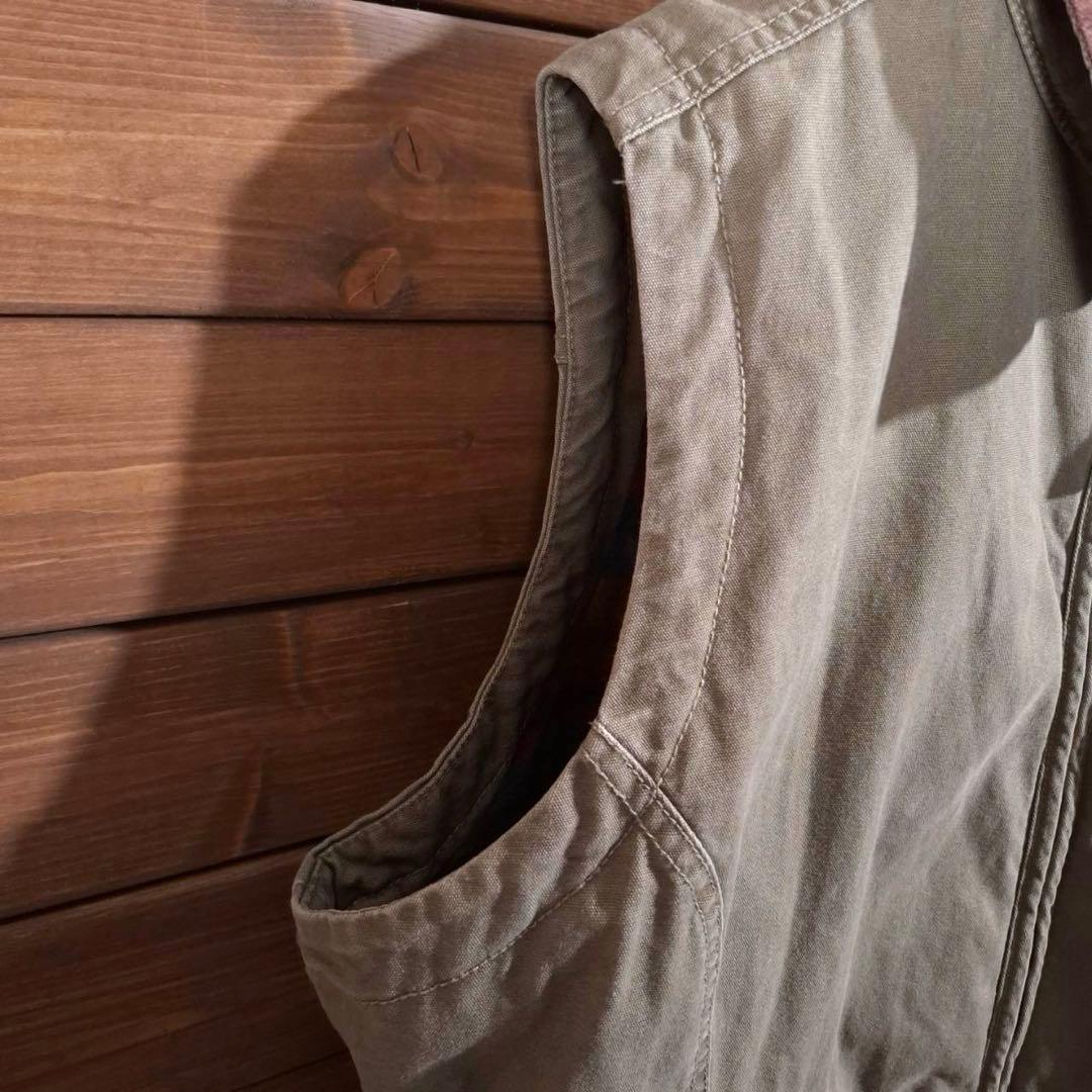 00s Woolrich ウールリッチ 襟コーデュロイ ハンティングベスト