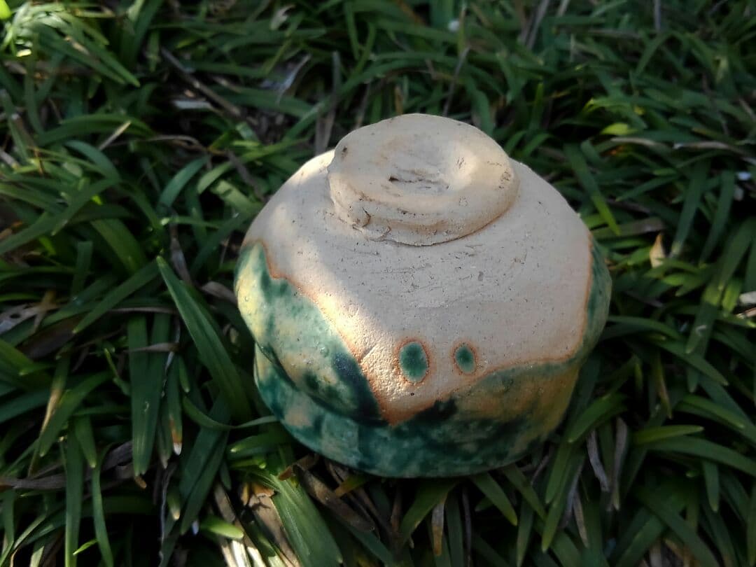 ♥総織部　ぐい飲み　箱付き　織部　ぐい呑み　骨董品