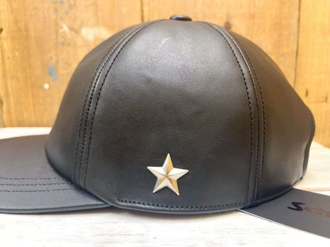 Schott ショット ワンスター レザーキャップ BK/日本製