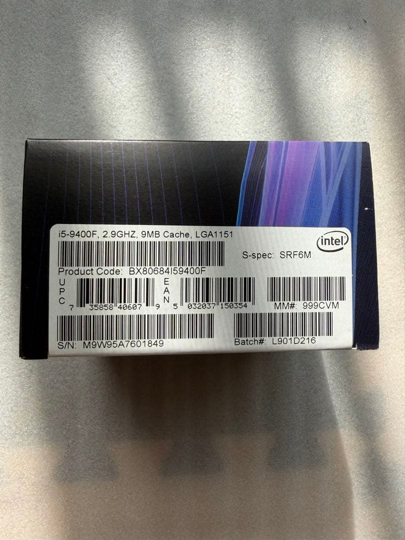 Intel Core i5 9400F 6コア (BOX)