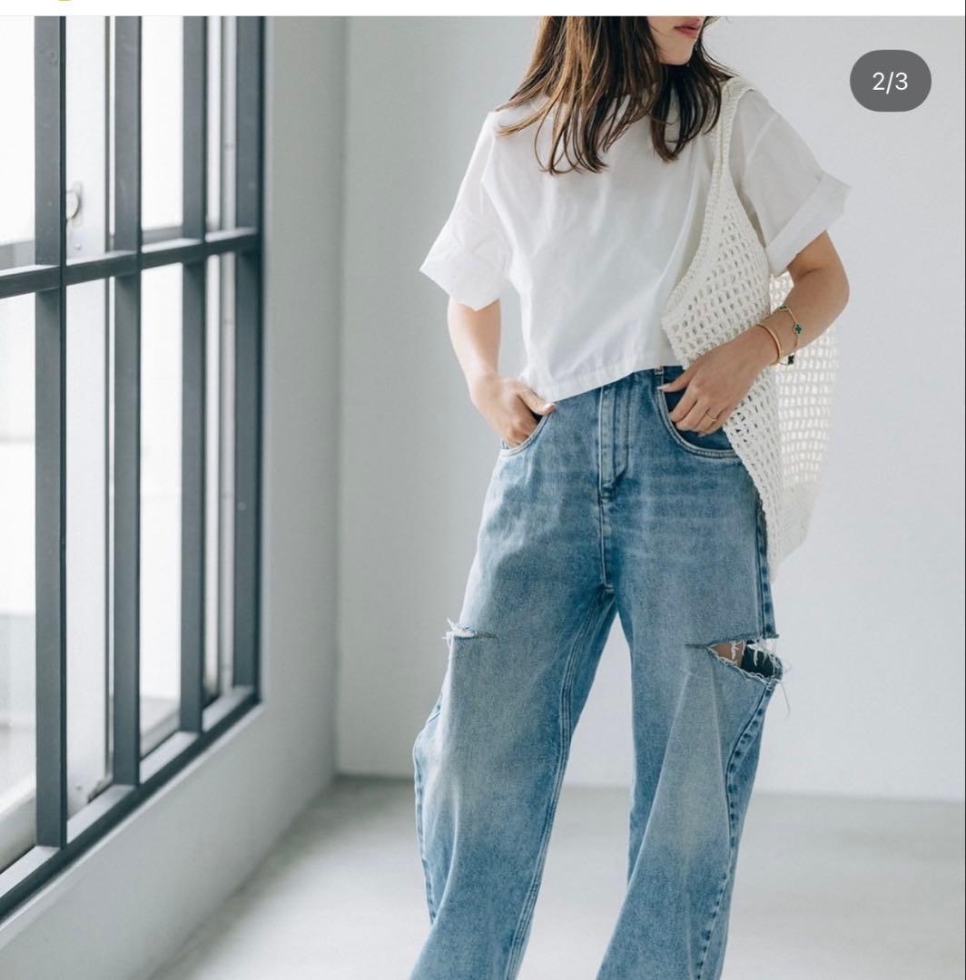 pois ポワ　blouse tee ブラウス　ティーシャツ　Tシャツ