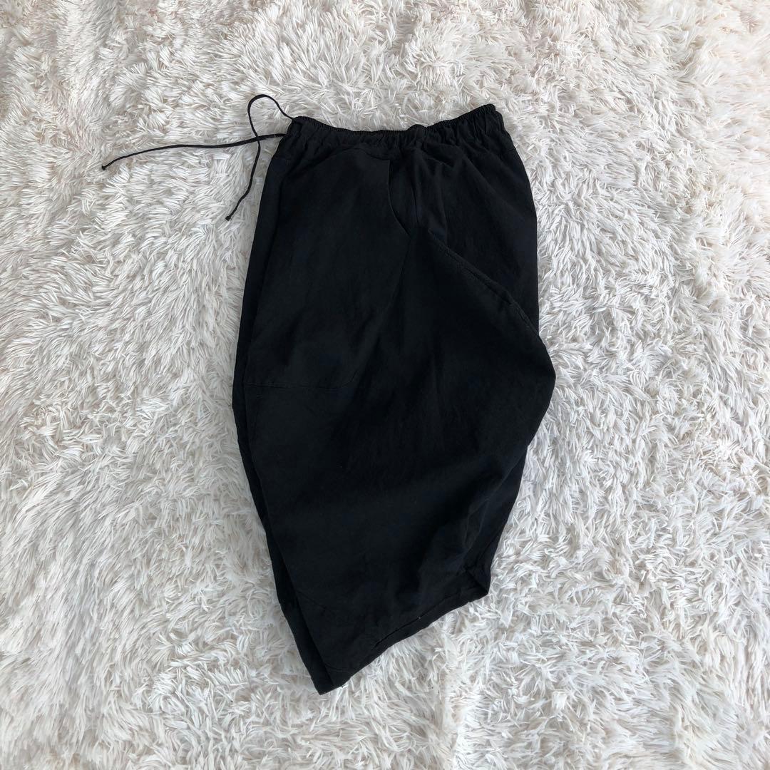 ブランド不明　サルエルパンツ　ブラック黒　バルーンパンツ　サーカスパンツ