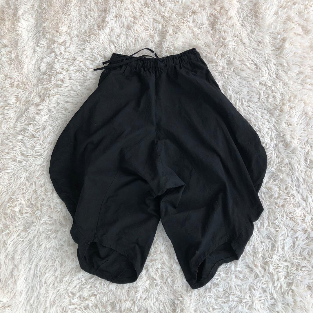 ブランド不明　サルエルパンツ　ブラック黒　バルーンパンツ　サーカスパンツ