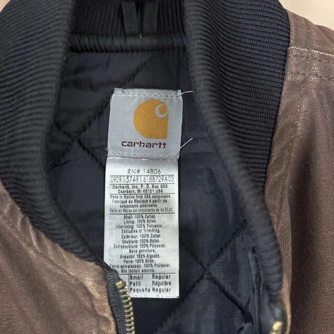 Carhartt ダックベスト　ダークブラウン　キルティング　カーハート