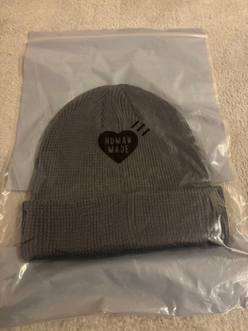 ヒューマンメイド　クラシックビーニー　グレー