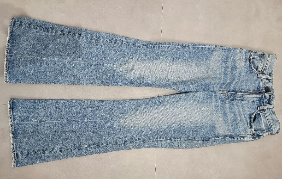 MOUSSY MVS FLARE ライトブルー フレアデニム24サイズ