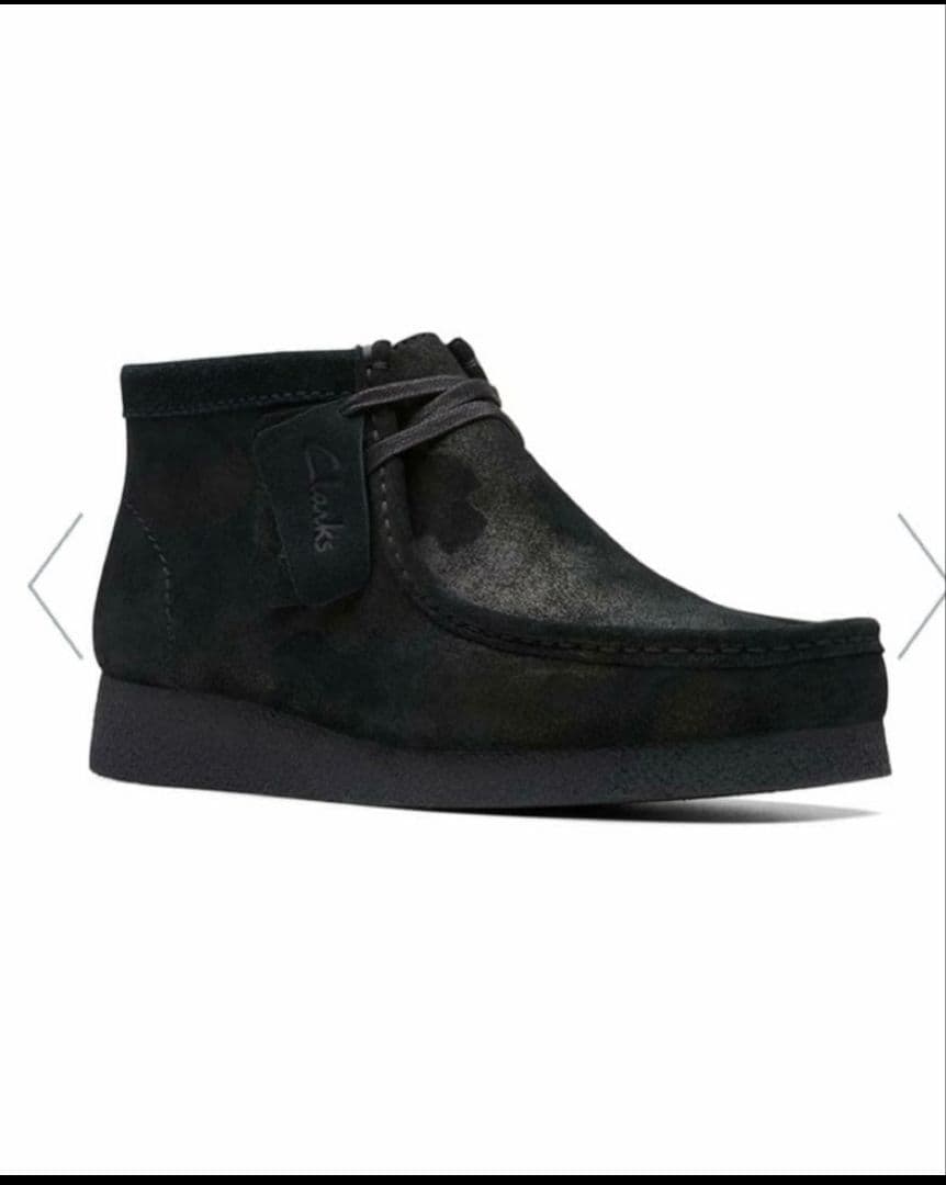 Clarks ワラビーエヴォブーツ スエード黒迷彩 25.5