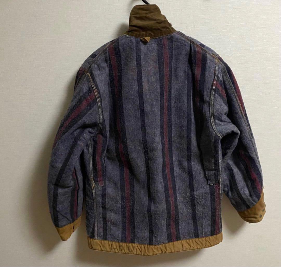 値下げ中【70’s USA製 】Carhartt プリントタグ　チョアコート