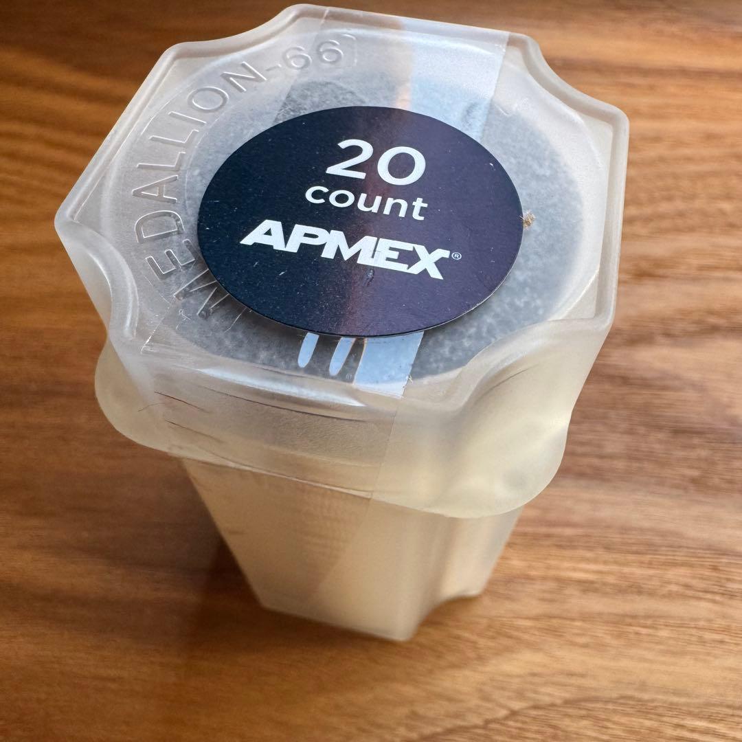 アステカ　1オンス　銀貨APMEX 20カウンティング　チューブ