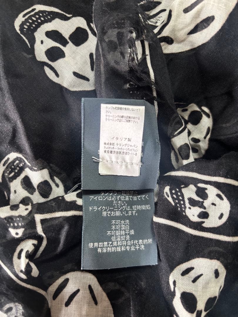 ALEXANDER MCQUEEN スカルストール ブラック