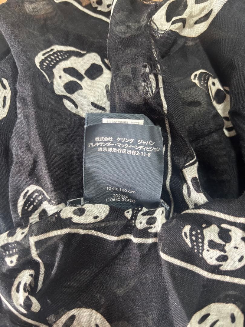 ALEXANDER MCQUEEN スカルストール ブラック