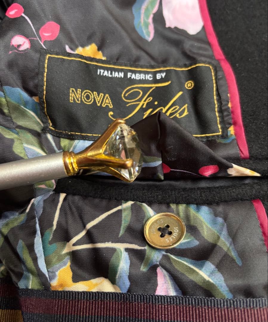 【未使用】JOULES ジュール ベルベット襟 ウールロングコート 定価5,6万